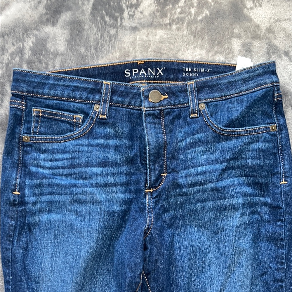 Spanx Women's Blue Skinny Jeans